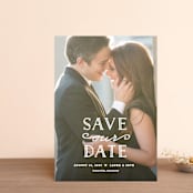 "XOXO" - Save the Dates in Snow by Carolyn MacLaren - Front