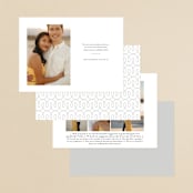 "Bottom Line" - Save the Dates in Vanilla by Jennifer Wick - Back of Card Options