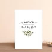"Olive Branch" - Save the Dates in Olive by Wildfield Paper Co - Front