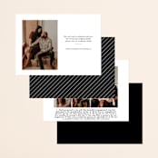 "Between the Lines" - Save the Dates in Blazer by Fine and Dandy Paperie - Back of Card Options