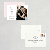 "Always" - Save the Dates in Blush by Susan Brown - Assembled