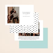 "Old Post Road" - Save the Dates in Sea Salt by Jennifer Wick - Back of Card Options