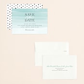 "Old Post Road" - Save the Dates in Sea Salt by Jennifer Wick - Assembled