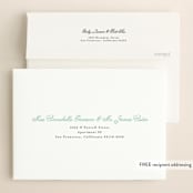 "Old Post Road" - Save the Dates in Sea Salt by Jennifer Wick - FREE Recipient Addressing
