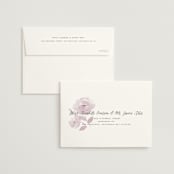 "Watercolor Floral" - Save the Dates in Lilac by Jill Means - FREE Recipient Addressing