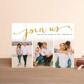 "Jotted" - Save the Dates in Golden by Ashley Hegarty - Front