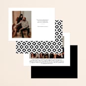 "Jotted" - Save the Dates in Golden by Ashley Hegarty - Back of Card Options