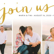 "Jotted" - Save the Dates in Golden by Ashley Hegarty - Detail