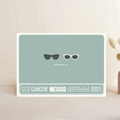 "Shades" - Save the Dates in Celadon by Olive and Violet - Front