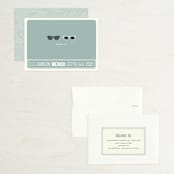 "Shades" - Save the Dates in Celadon by Olive and Violet - Assembled