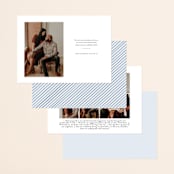 "Big City - Chicago" - Save the Dates in Pale Blue by Hooray Creative - Back of Card Options