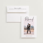 "City Love" - Save the Dates in Snow by John Paul - Save the Date with Envelope