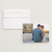 "Carefree" - Save the Dates in Quartz by Angela Garrick - Save the Date with Envelope