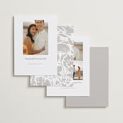 "Venice" - Save the Dates in Cloud by Kate Ahn - Back of Card Options