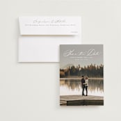 "Venice" - Save the Dates in Cloud by Kate Ahn - Save the Date with Envelope