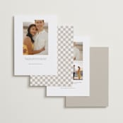 "the classic" - Save the Dates in Cloud by Wildfield Paper Co - Back of Card Options