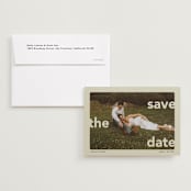 "save.the.date" - Save the Dates in Mint by Lori Wemple - Save the Date with Envelope