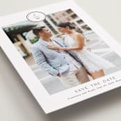 "Circle monogram" - Save the Dates in Cotton by Stacey Meacham - Detail