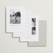 "Venecia" - Save the Dates in Ivory by Maja Cunningham - Back of Card Options