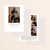 "Bonita" - Save the Dates in Snow by Lauren Chism - Back of Card Options