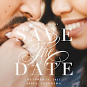 "Bonita" - Save the Dates in Snow by Lauren Chism - Detail