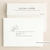 "Bonita" - Save the Dates in Snow by Lauren Chism - FREE Recipient Addressing