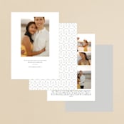 "Bottom Line" - Save the Dates in Vanilla by Jennifer Wick - Back of Card Options