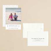 "Bottom Line" - Save the Dates in Vanilla by Jennifer Wick - Assembled