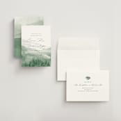 "Over the mountains" - Save the Dates in Fern by Helen Halik - Assembled