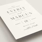 "Everly" - Save the Dates in Snow by Hooray Creative - Detail