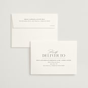 "Everly" - Save the Dates in Snow by Hooray Creative - FREE Recipient Addressing