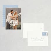 "Do This" - Save the Dates in Silk by Olivia Raufman - Assembled