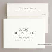 "Squared" - Save the Dates in Onyx by Hooray Creative - FREE Recipient Addressing