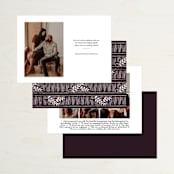 "Slated Forever" - Save the Dates in Plum by GeekInk Design - Back of Card Options