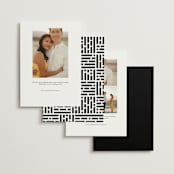 "Casual" - Save the Dates in Pearl by Owl and Toad - Back of Card Options