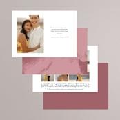 "Classic Touch" - Save the Dates in Pearl by Oscar and Emma - Karly Depew - Back of Card Options