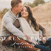 "Classic Touch" - Save the Dates in Pearl by Oscar and Emma - Karly Depew - Detail