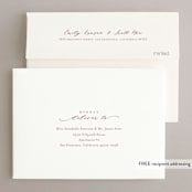 "Classic Touch" - Save the Dates in Pearl by Oscar and Emma - Karly Depew - FREE Recipient Addressing