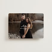 "Lettra" - Save the Dates in Pearl by Up Up Creative - Front