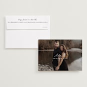 "Lettra" - Save the Dates in Pearl by Up Up Creative - Save the Date with Envelope