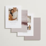 "Blush" - Save the Dates in Rose by Sumak Studio - Back of Card Options