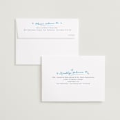 "The Right Stripes" - Save the Dates in Pink Grapefruit by Jackie Crawford - FREE Recipient Addressing