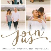"Jotted" - Save the Dates in Golden by Ashley Hegarty - Detail
