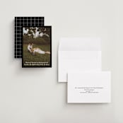 "Black Border" - Save the Dates in Coal by Becky Nimoy - Assembled