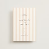 "awning stripe" - Save the Dates in Peach by Sara Hicks Malone - Front