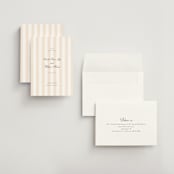 "awning stripe" - Save the Dates in Peach by Sara Hicks Malone - Assembled