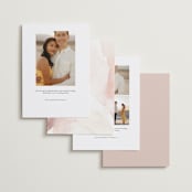 "Eloquent" - Save the Dates in Pearl by Jennifer Postorino - Back of Card Options
