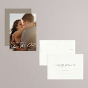 "Slant" - Save the Dates in Snow by Michelle Taylor - Assembled