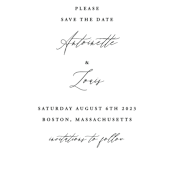 "Antoinette" - Save the Dates in Ivory by lulu and isabelle - Detail