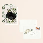 "Botanical Ring" - Save the Dates in Ivory by Susan Moyal - Assembled